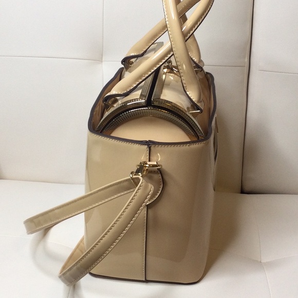 EUC Nude Minimalist Dress/Business Bag - Picture 2 of 16